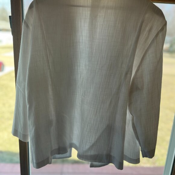 White Plus Size Dress Jacket - Picture 4 of 4